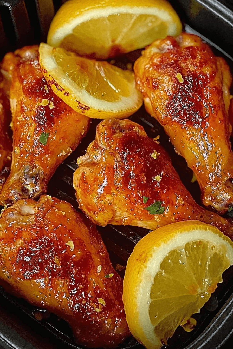 Air Fryer Lemon Chicken Wings