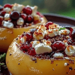 Baked Apples with Feta, Honey, and Cranberries