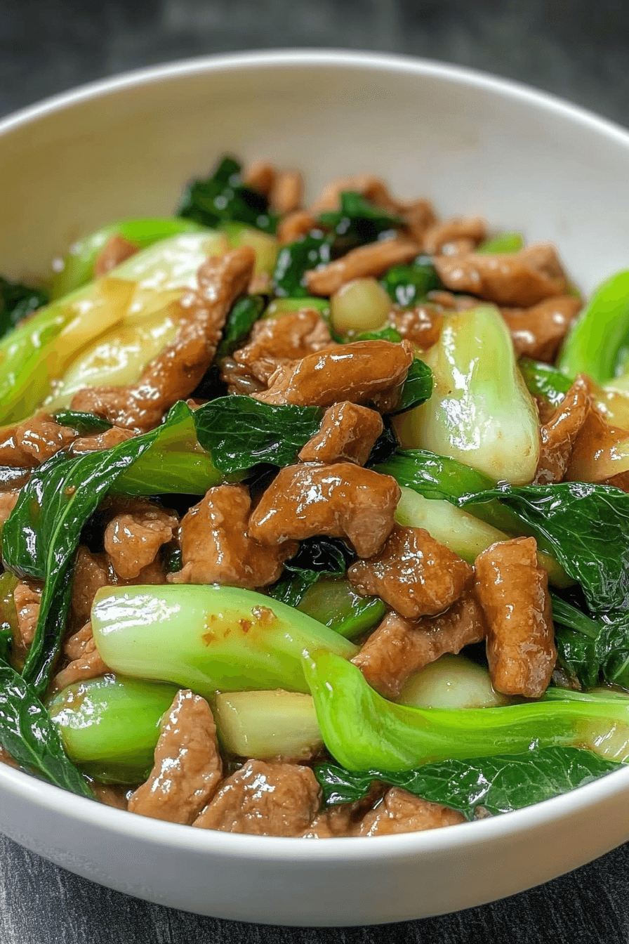 Bok Choy Stir-Fried Beef