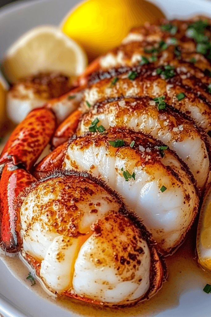 Butter-Basted Lobster Tail with Seared Scallops