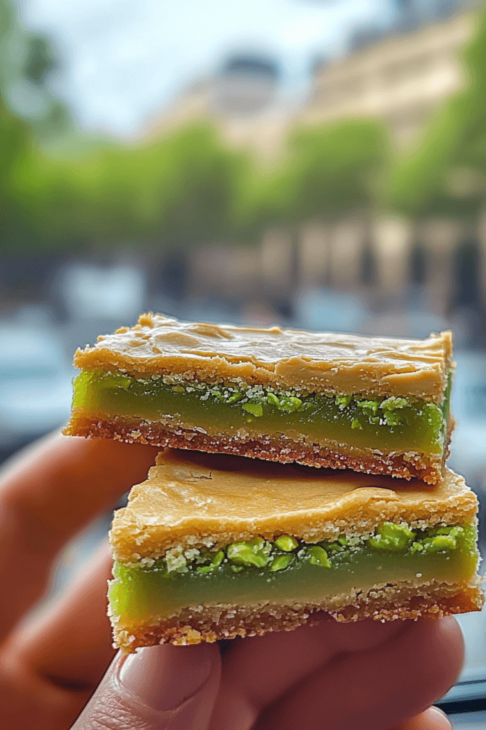 Buttery Pistachio Sugar Cookie Bars