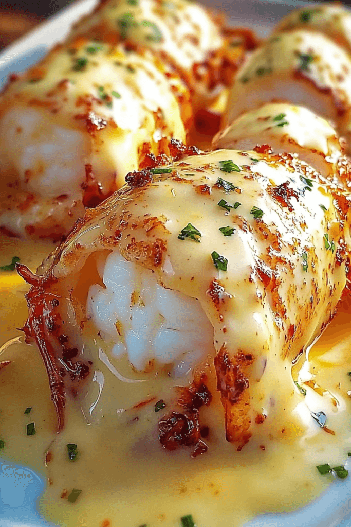 Decadent Creamy Garlic Butter Lobster Tails