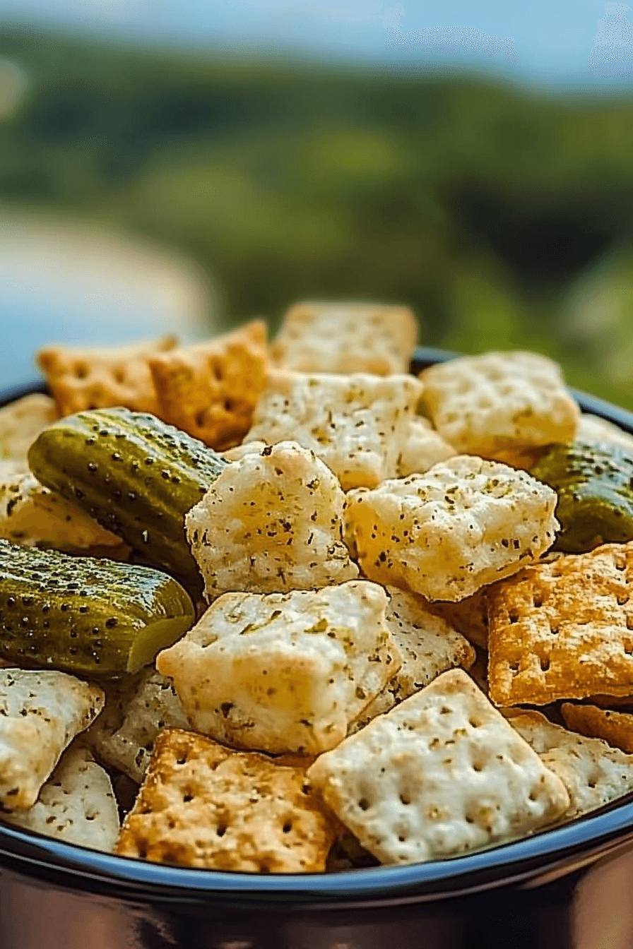 Dill Pickle Chex Mix