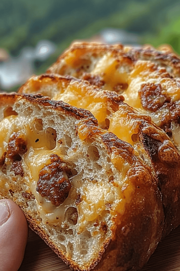 Garlic Sausage And Cheese Bread