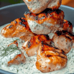 Grilled Chicken with Creamy Dill Sauce