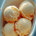 Homemade Peach Ice Cream