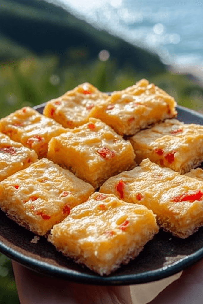 Homemade Pimento Cheese Squares