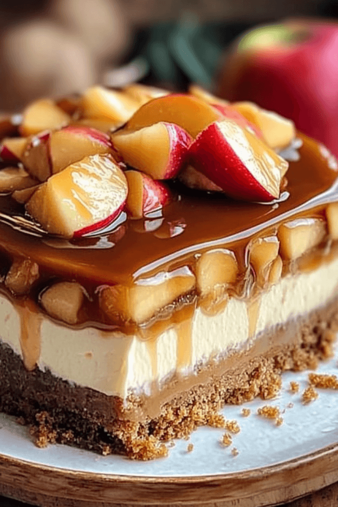 Luxurious Caramel Apple Cheesecake