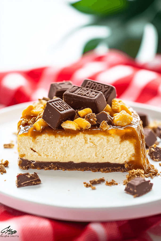 No-Bake Twix Cheesecake