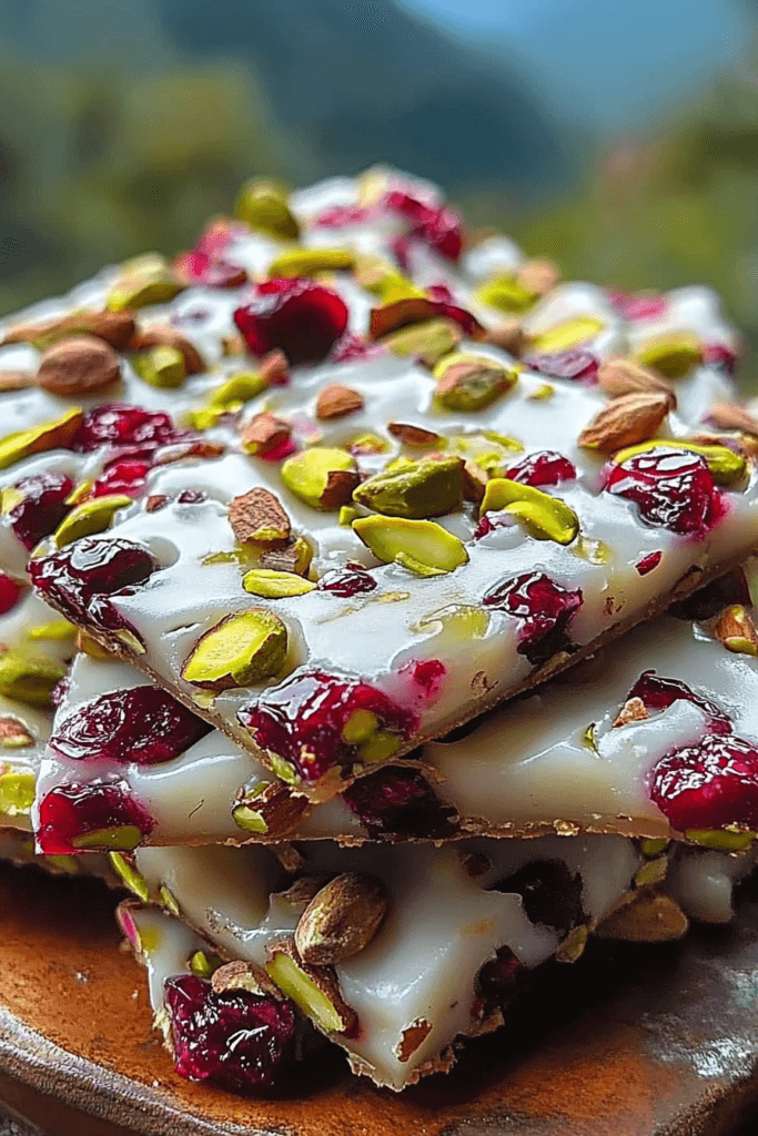 Pistachio Cranberry Bark