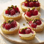 Pistachio Raspberry Tartlets