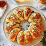 Pull Apart Garlic Bread Wreath