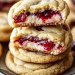 Strawberry Cheesecake Stuffed Cookies