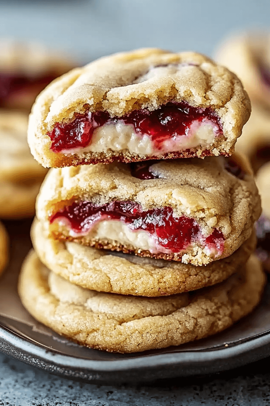 Strawberry Cheesecake Stuffed Cookies