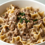 Beef Stroganoff with Egg Noodle