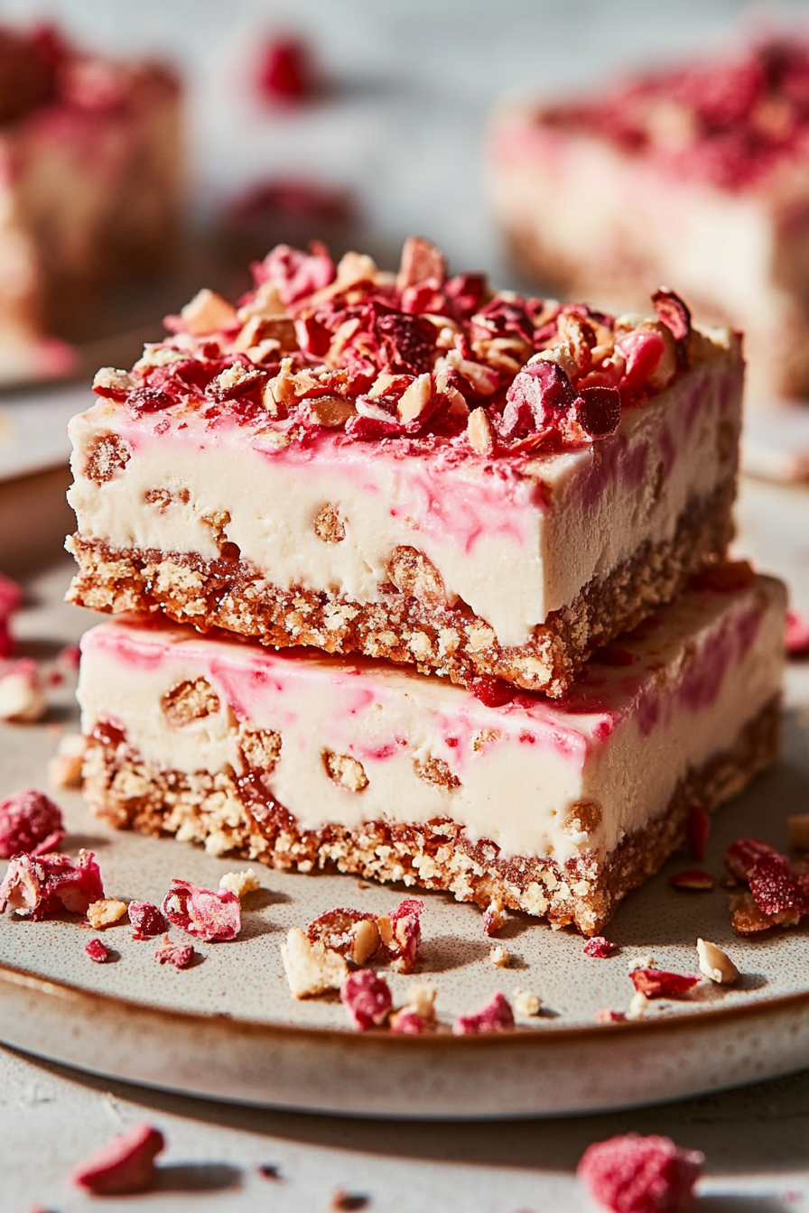 5 ingredient no bake crunchie slice