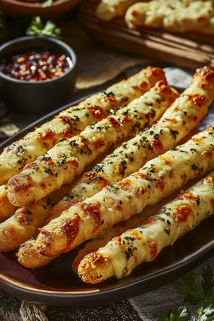 Cheesy Garlic Breadsticks