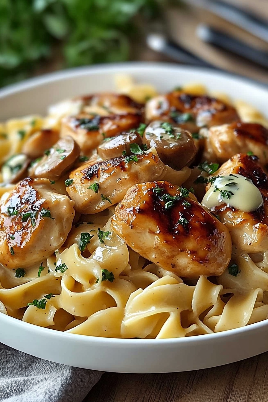 Chicken with Buttered Noodles