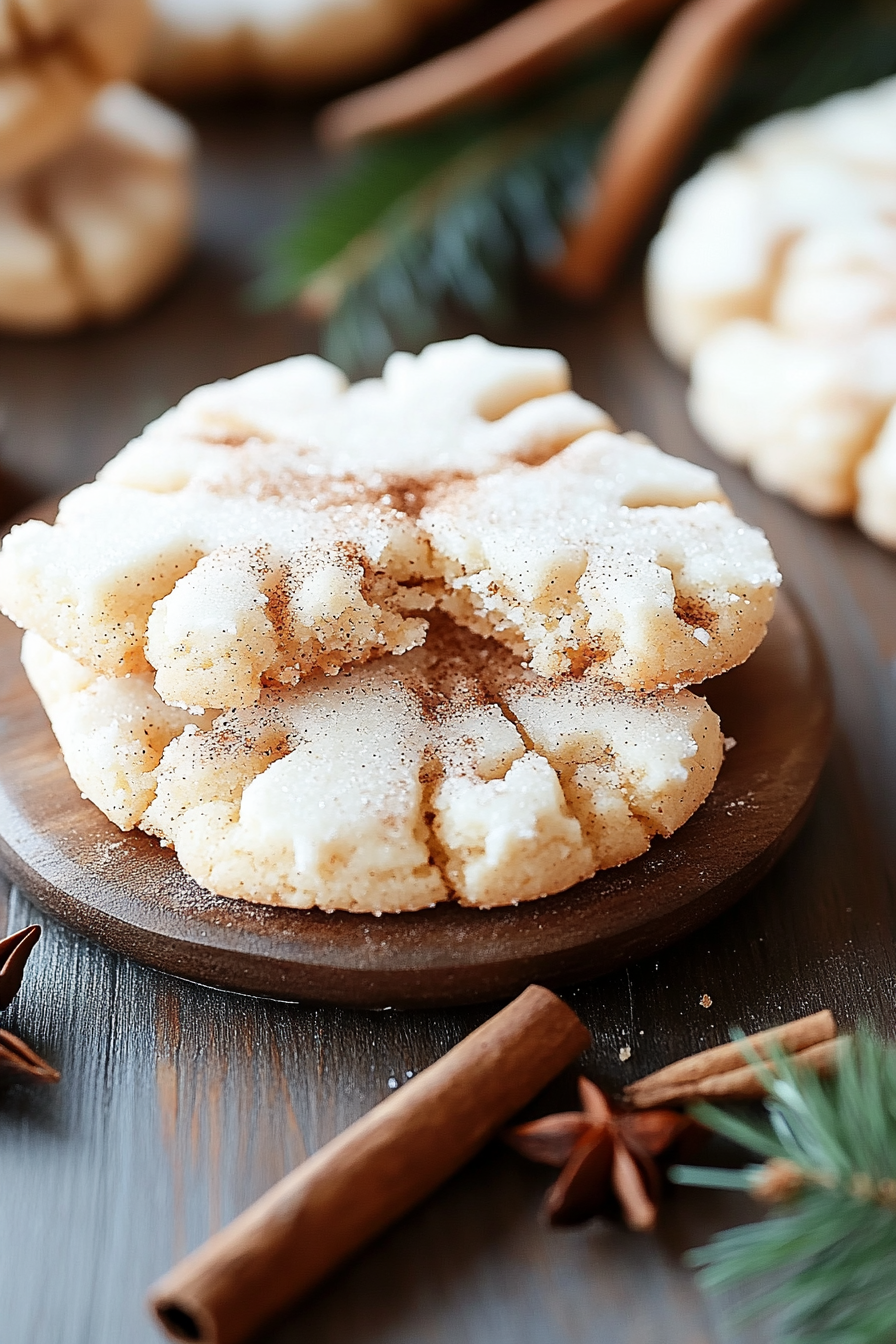 Cinnamon Eggnog Christmas Cookies