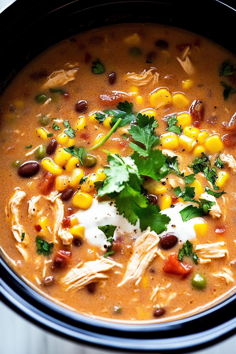 Creamy Chicken Taco Soup Recipe