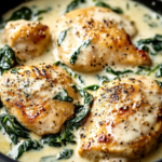 Creamy Garlic Chicken with Spinac