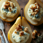 Elegant Blue Cheese Stuffed Pears