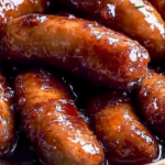 Honey Glazed Smoked Sausage with Brown Sugar