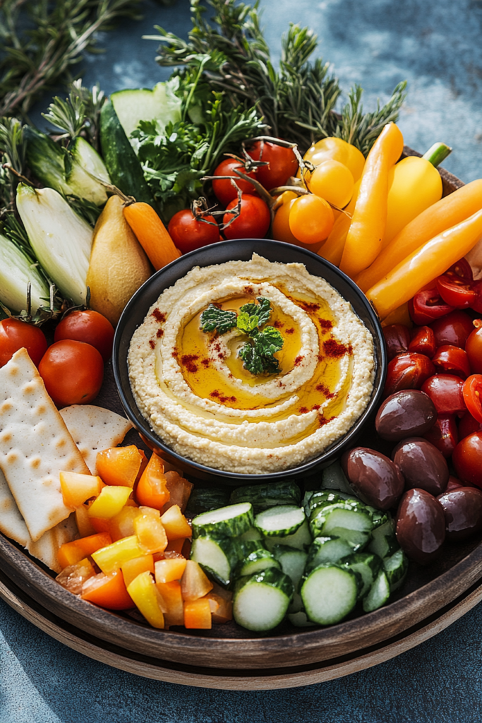 Hummus and Veggie Platter