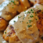 Southern Smothered Chicken with Creamy Gravy