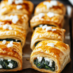 Spinach Feta Puff Pastry Bites