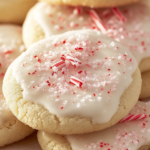 White Chocolate Dipped Peppermint Sugar Cookies