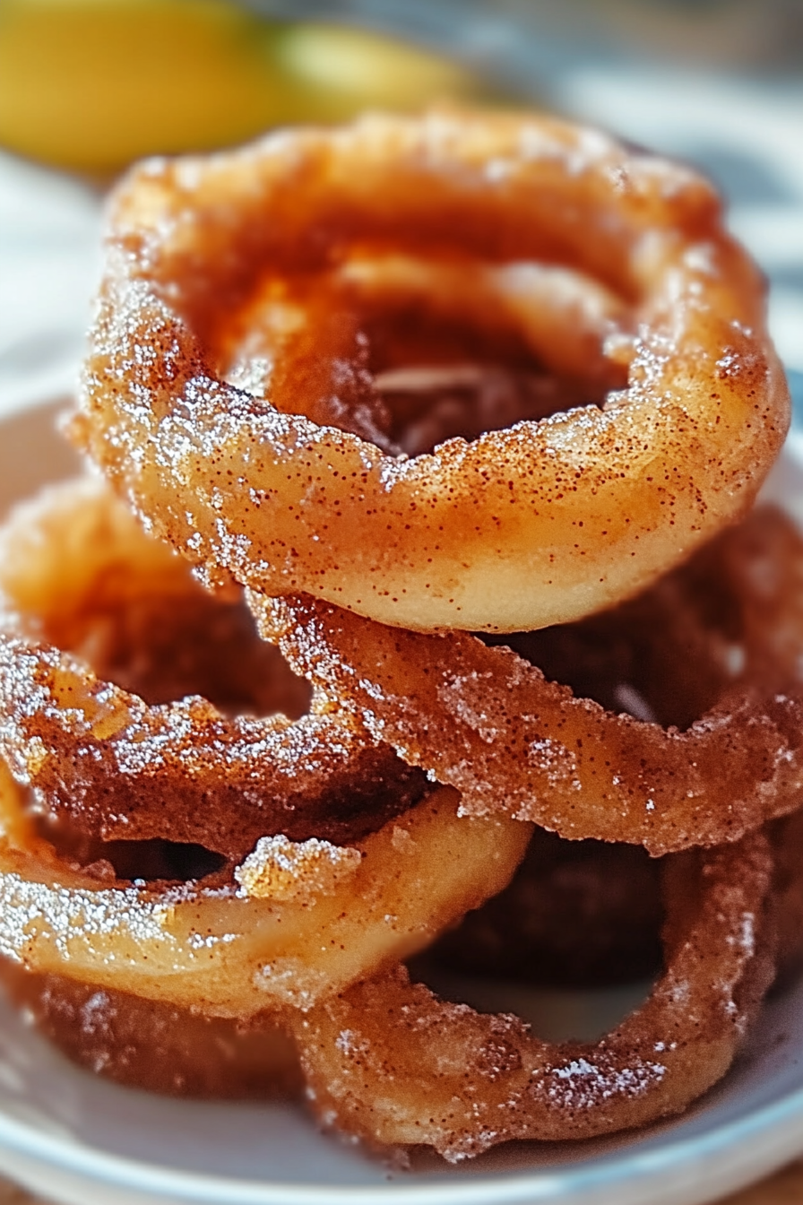 fried cinnamon apple rings