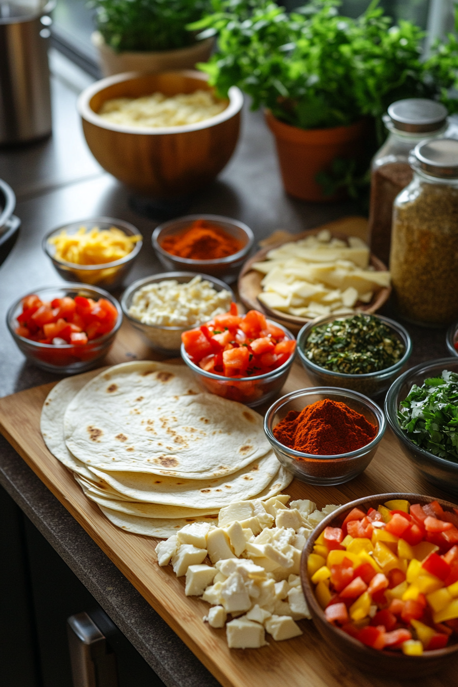 baked chicken quesadillas