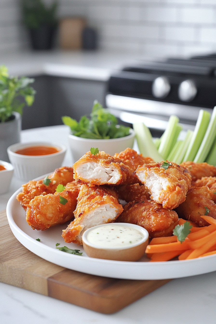 buffalo chicken egg rolls