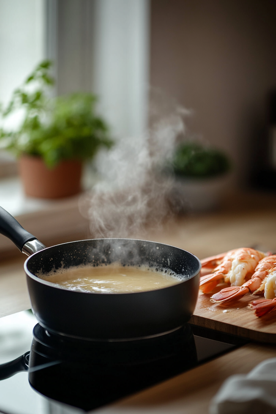 butter poached lobster tail