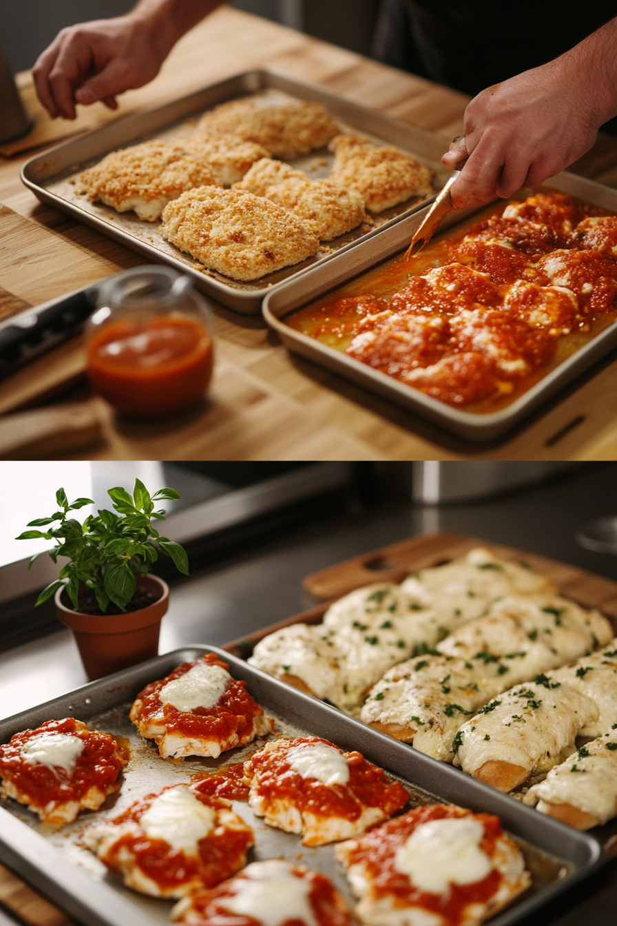 chicken parmesan sandwiches