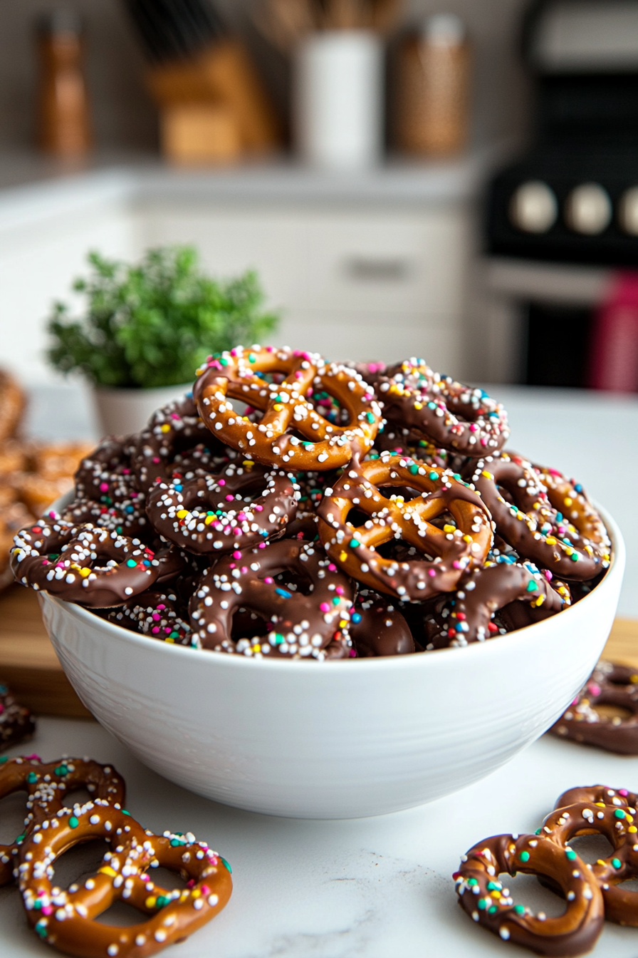 chocolate covered pretzels