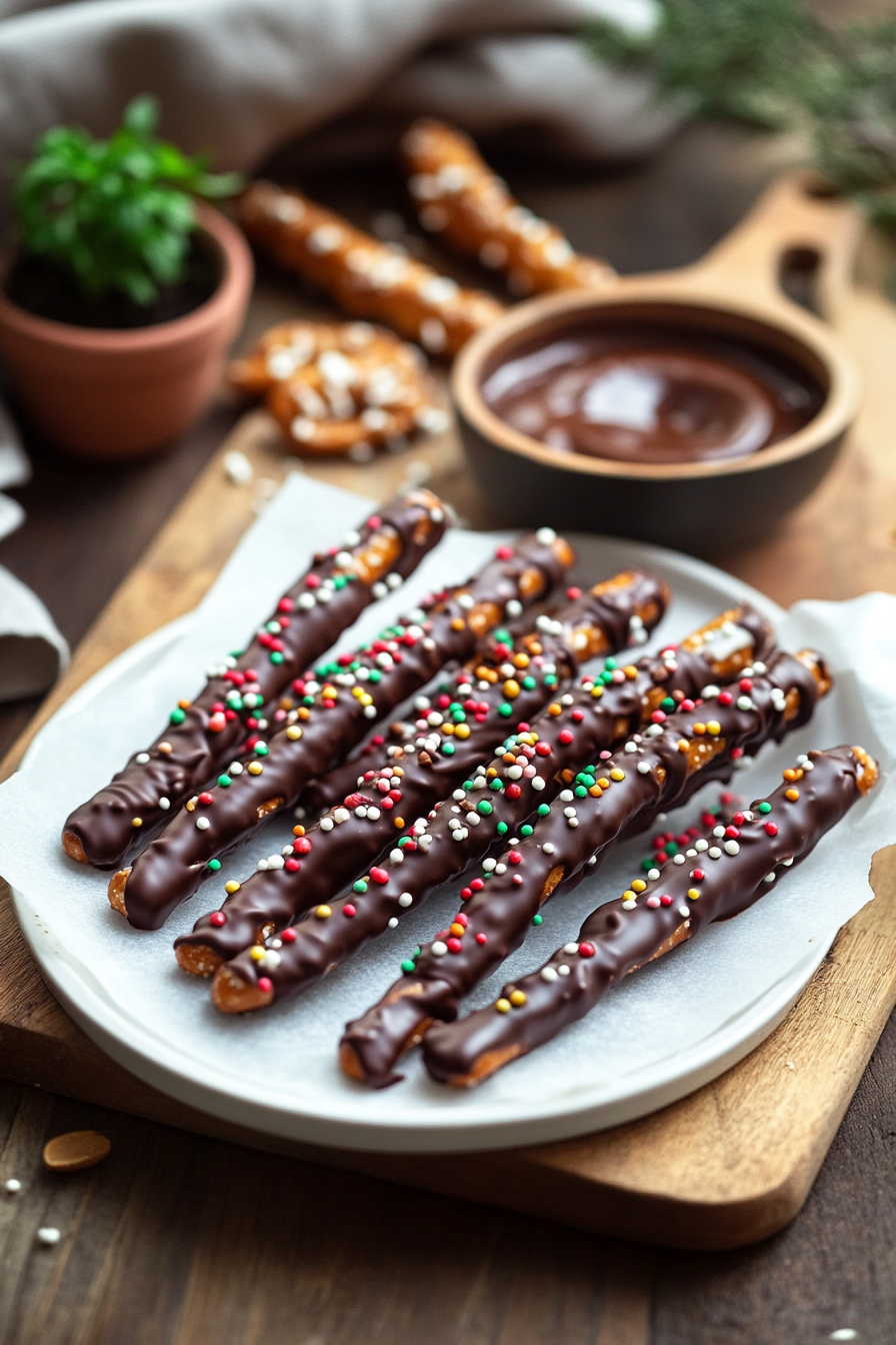 chocolate covered pretzels