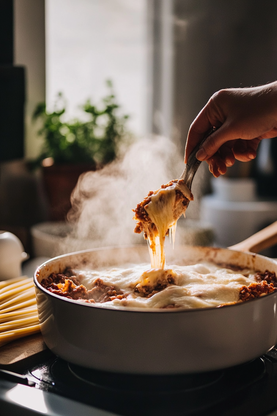 easy meat lasagna