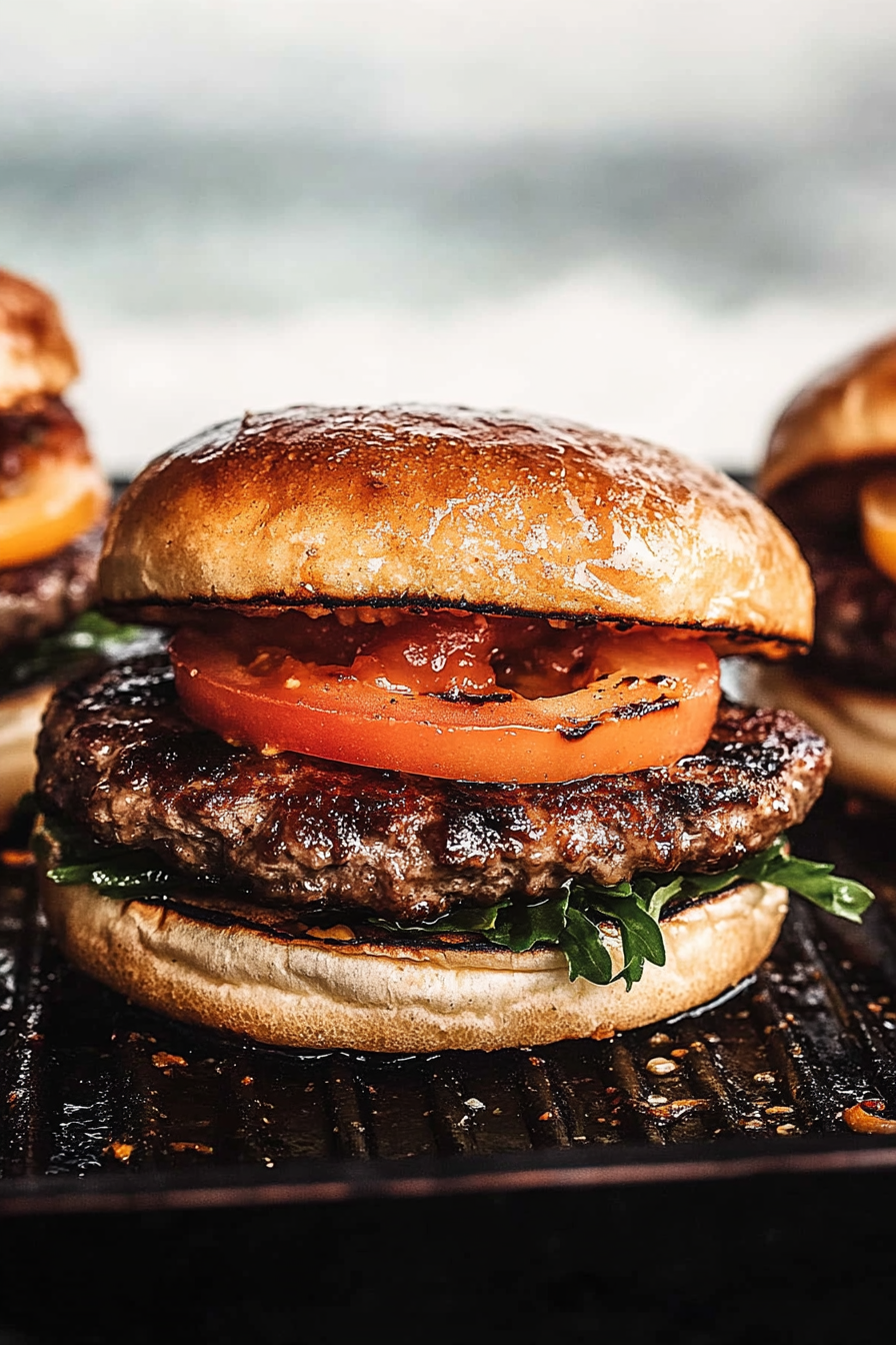 grilled bbq burger
