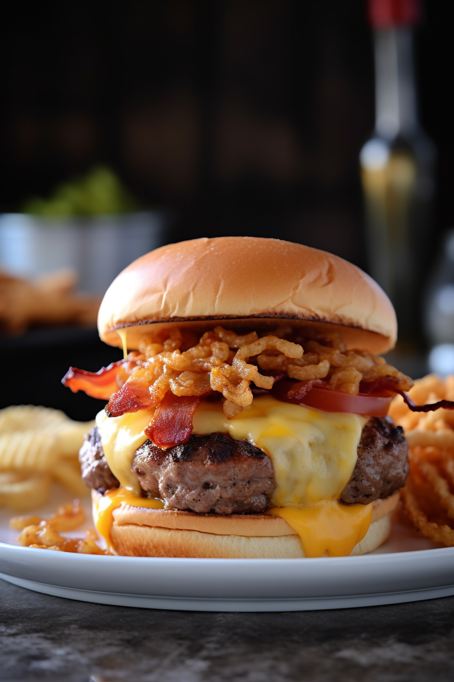 grilled bbq burger