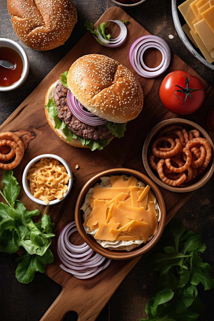 grilled bbq burger