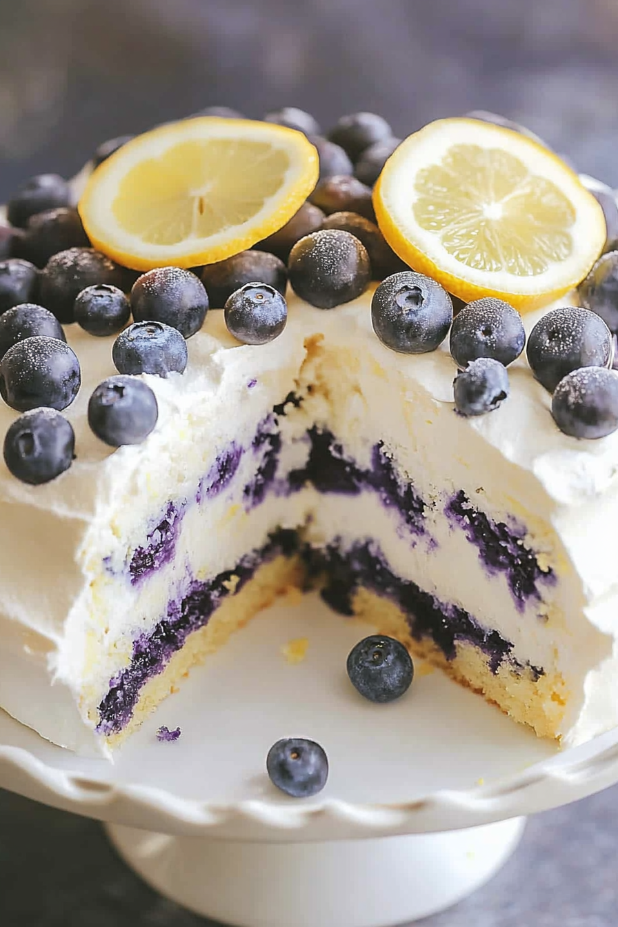 lemon blueberry cake