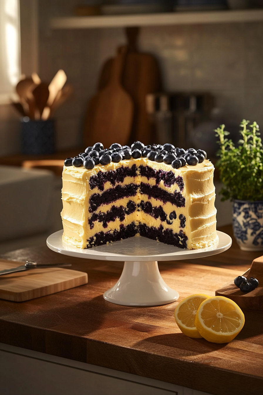 lemon blueberry cake
