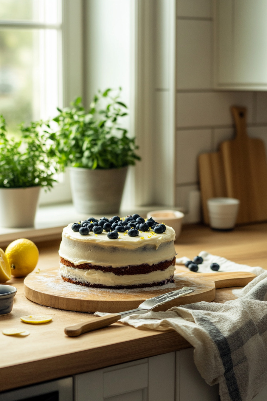 lemon blueberry cake