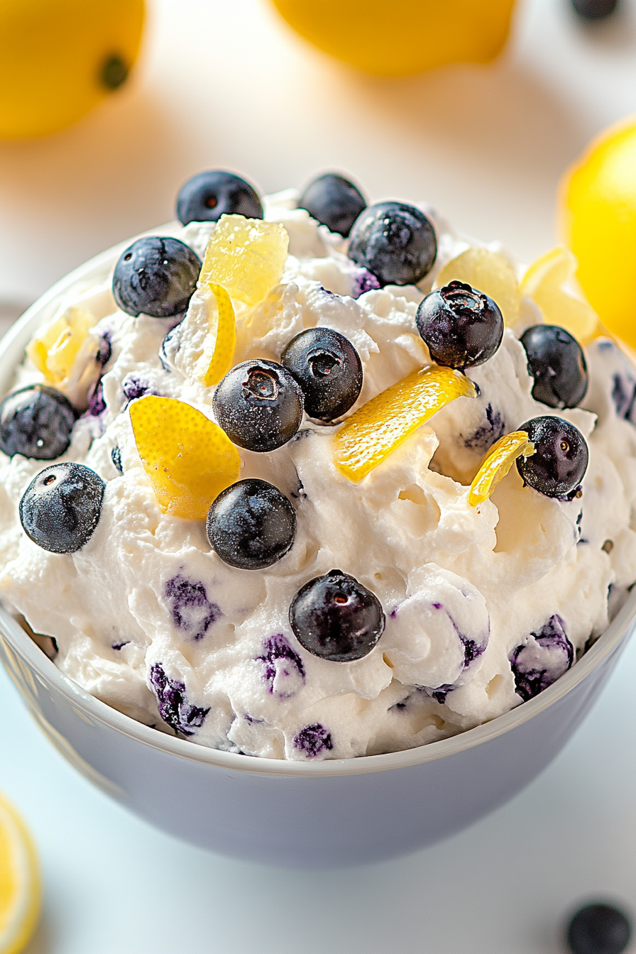 lemon blueberry fluff