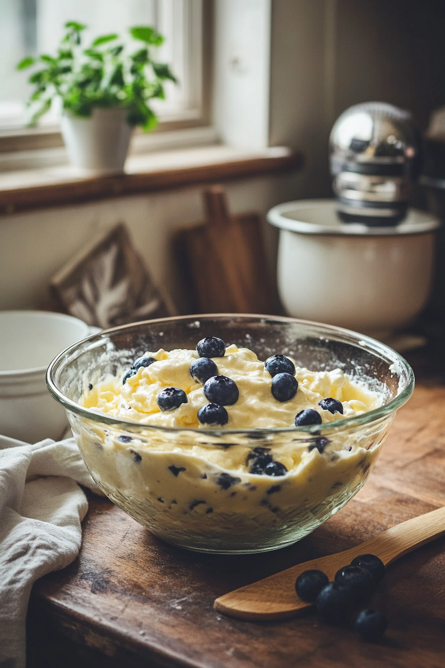 lemon blueberry fluff