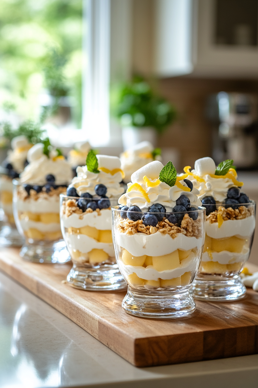 lemon blueberry fluff