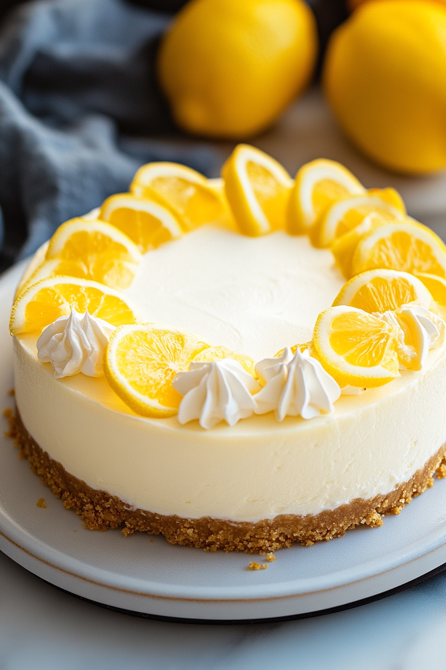 no bake lemon cheesecake