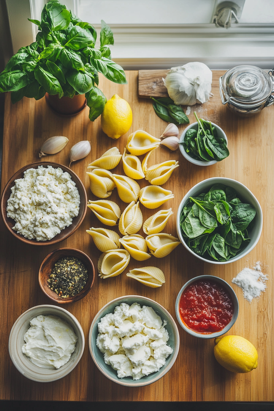 spinach stuffed shells